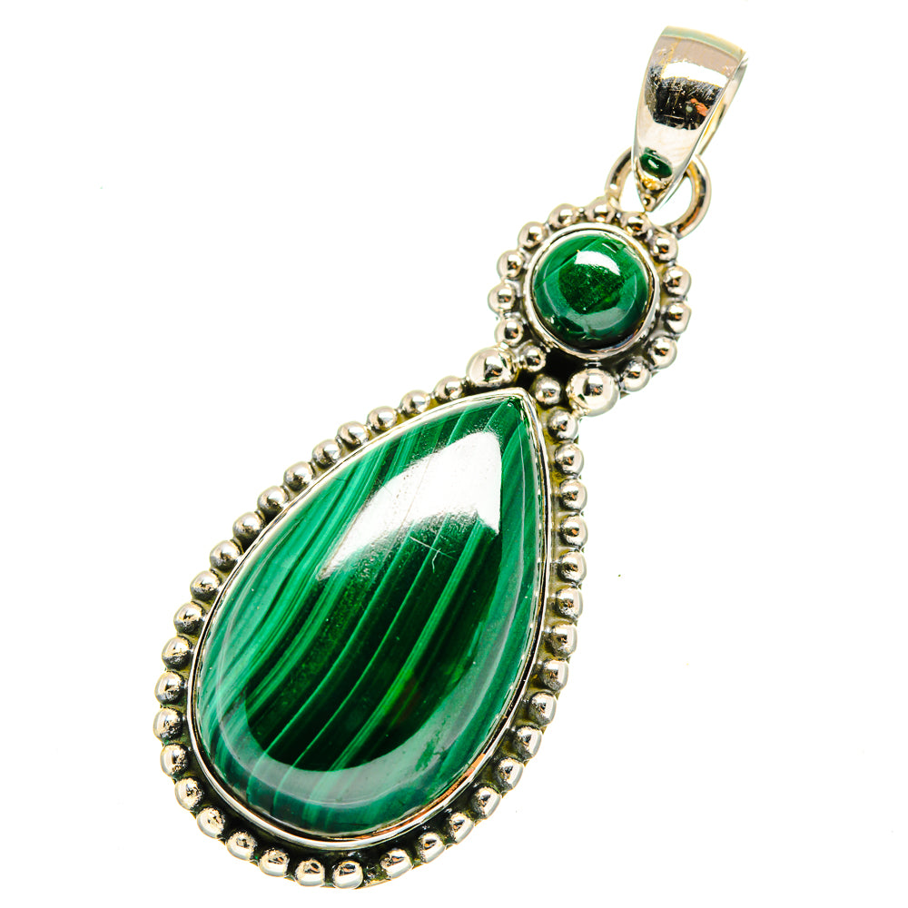 Malachite Pendants handcrafted by Anasilvercos - PD11665