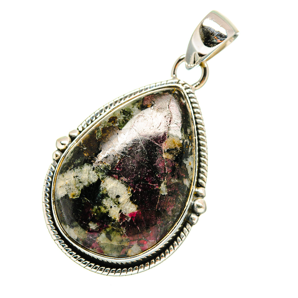 Russian Eudialyte Pendants handcrafted by Anasilvercos - PD11668