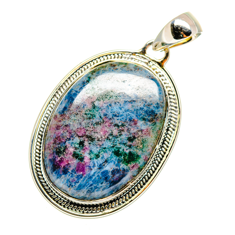 Ruby Fuchsite Pendants handcrafted by Anasilvercos - PD11673