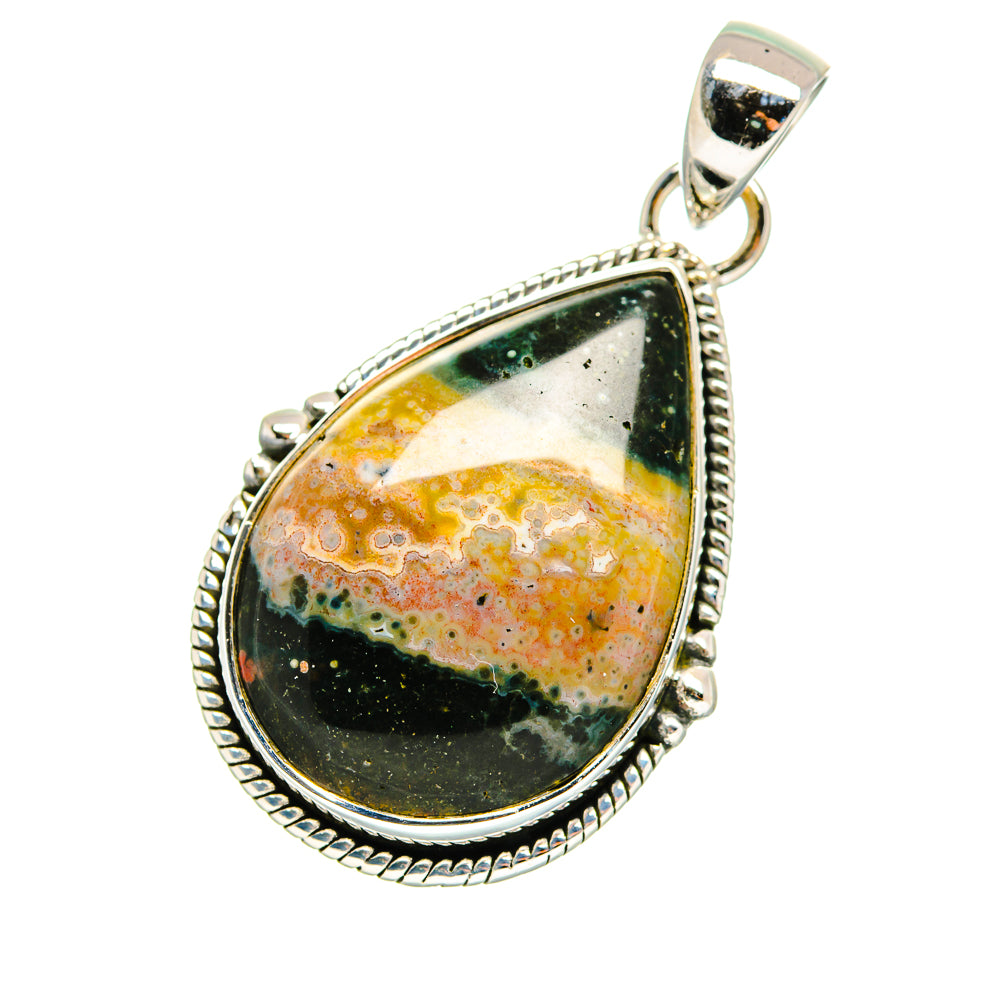 Ocean Jasper Pendants handcrafted by Anasilvercos - PD11675