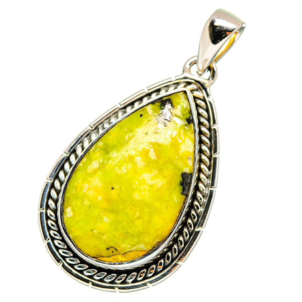 African Green Opal Pendants handcrafted by Anasilvercos - PD11676