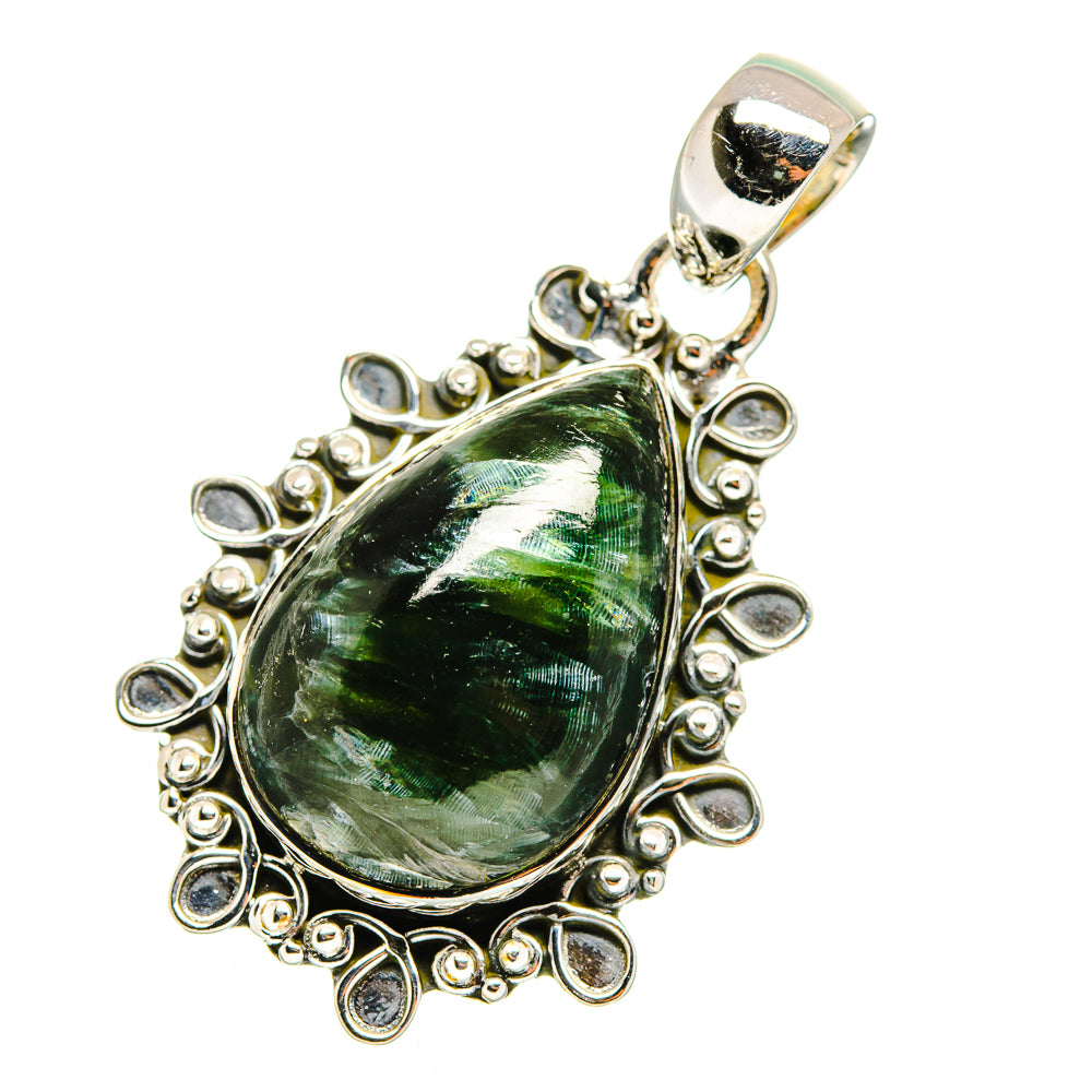 Seraphinite Pendants handcrafted by Anasilvercos - PD11678