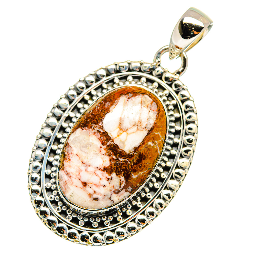 Peanut Wood Jasper Pendants handcrafted by Anasilvercos - PD11680