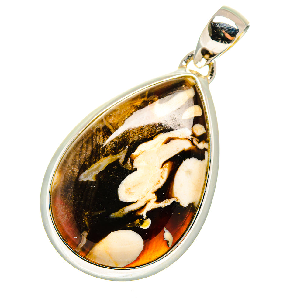 Peanut Wood Jasper Pendants handcrafted by Anasilvercos - PD11694