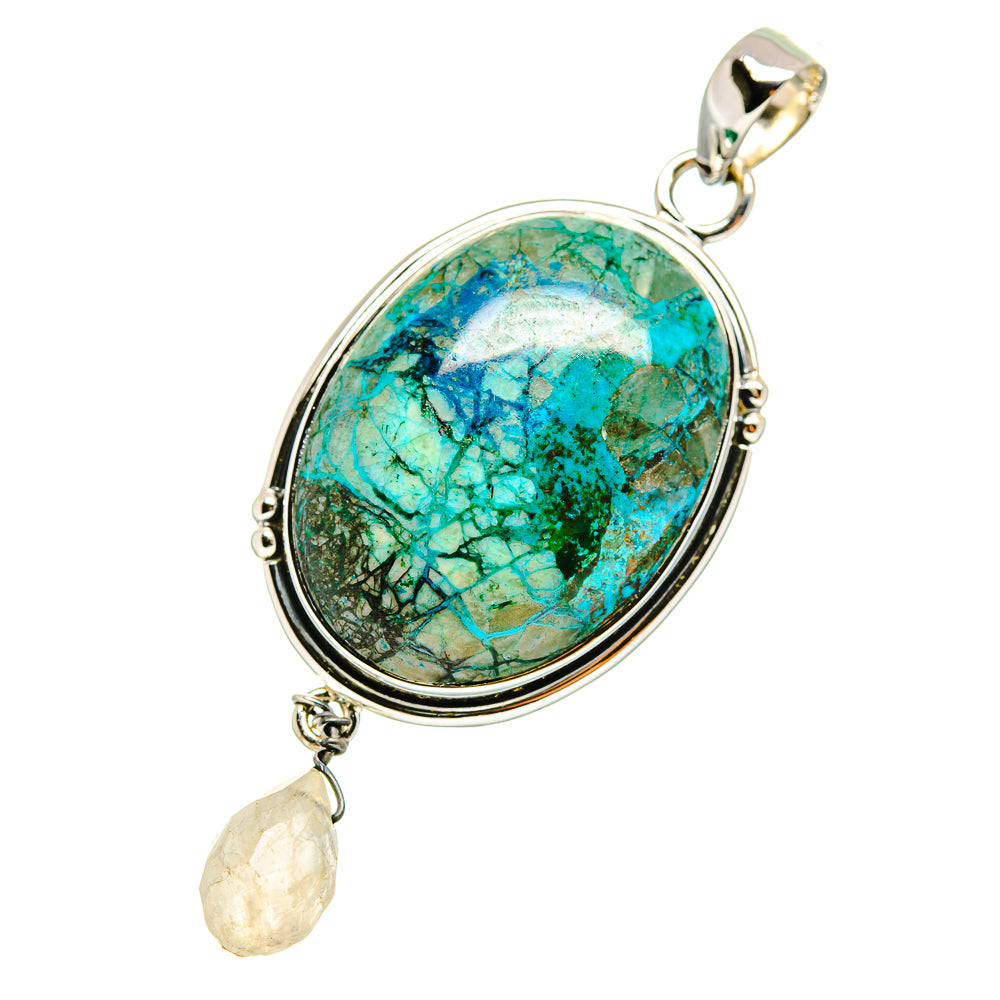 Chrysocolla Pendants handcrafted by Anasilvercos - PD11704