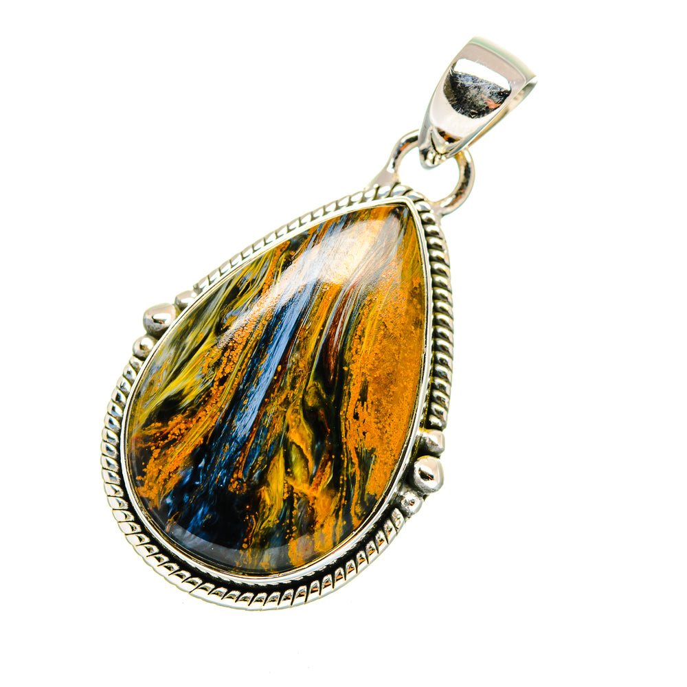 Golden Pietersite Pendants handcrafted by Anasilvercos - PD11707