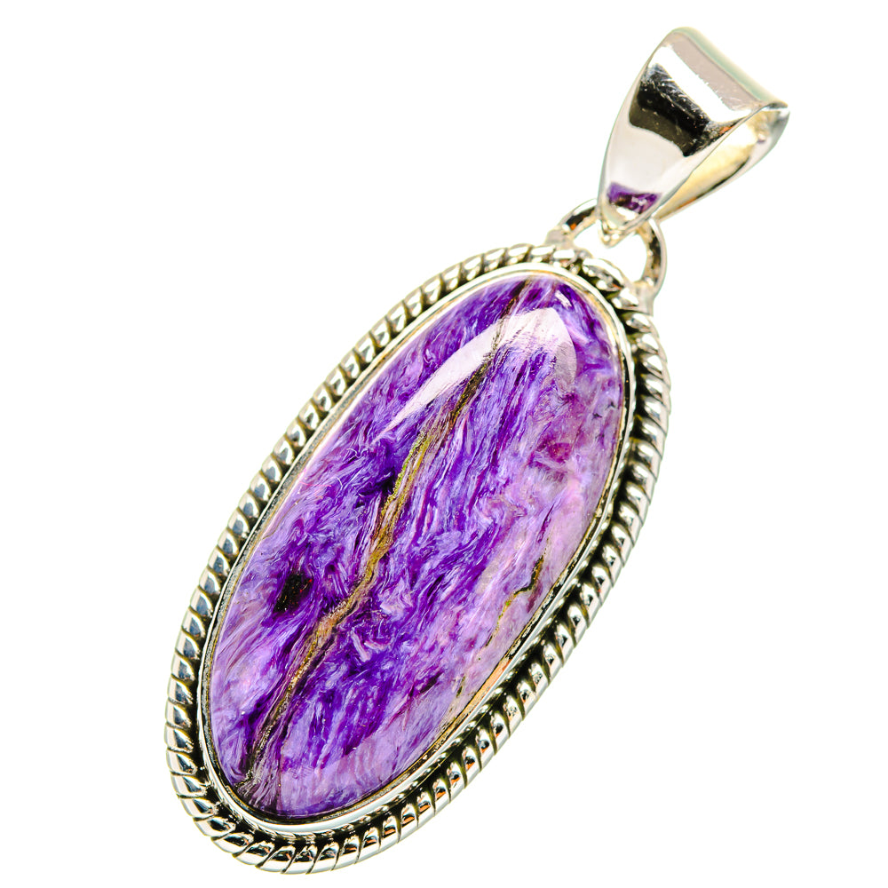 Charoite Pendants handcrafted by Anasilvercos - PD11722