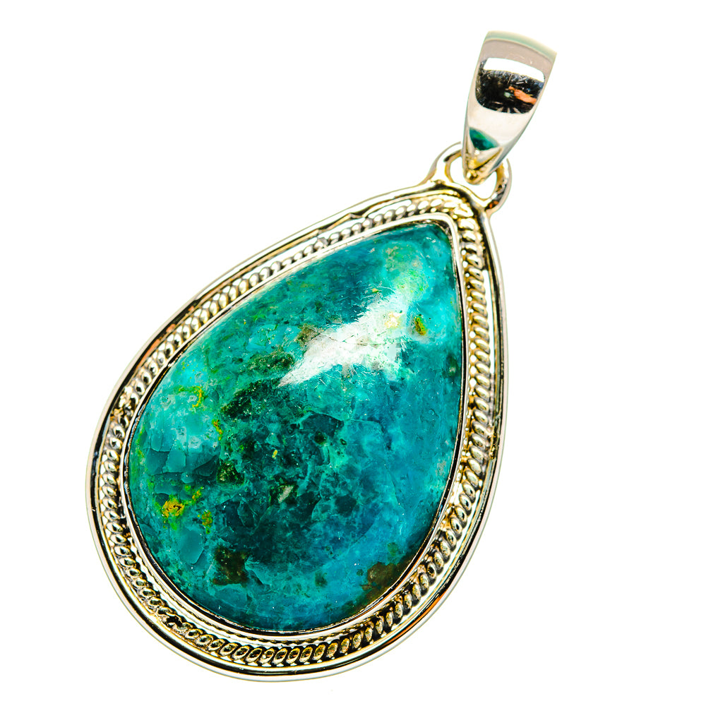 Chrysocolla Pendants handcrafted by Anasilvercos - PD11726