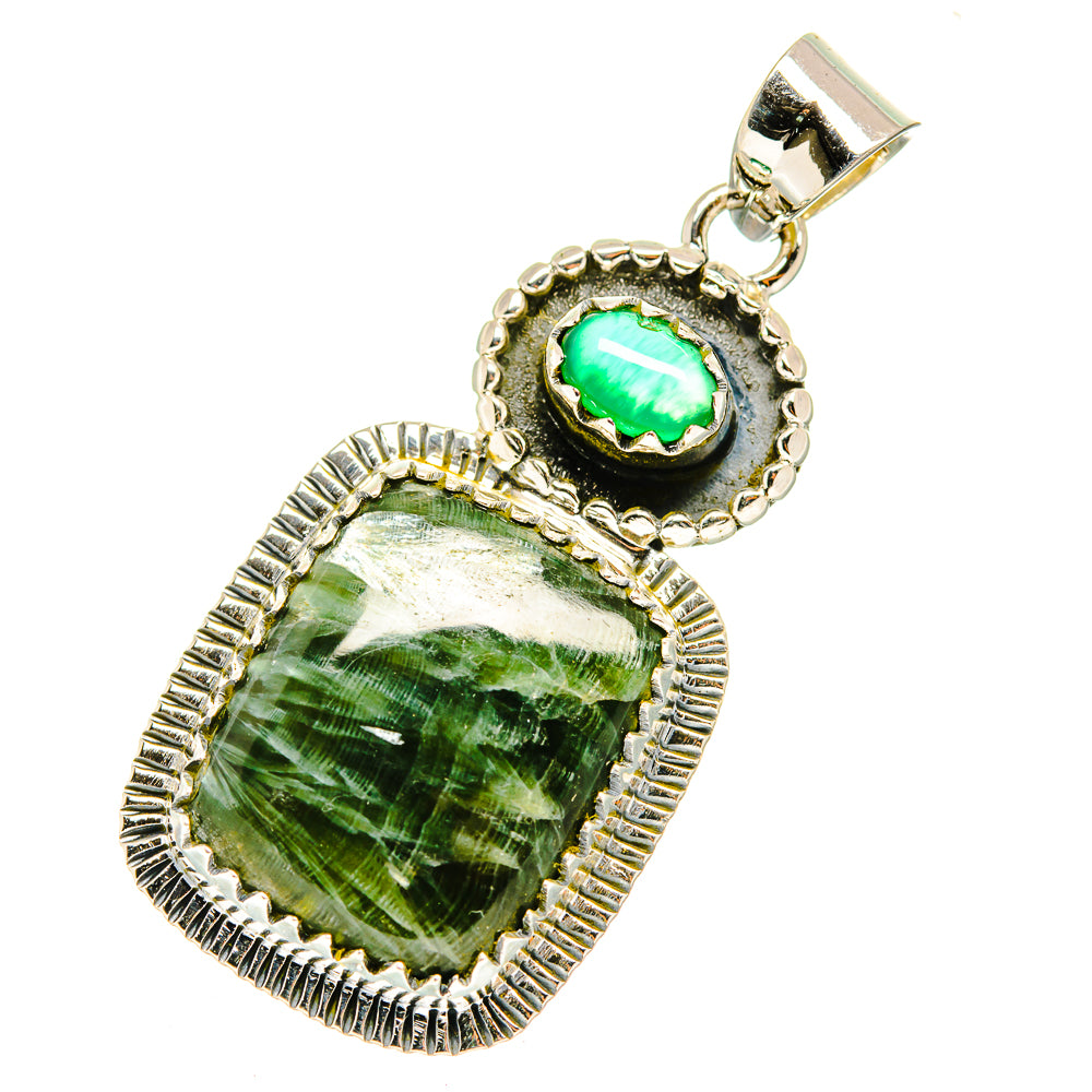 Seraphinite Pendants handcrafted by Anasilvercos - PD11734