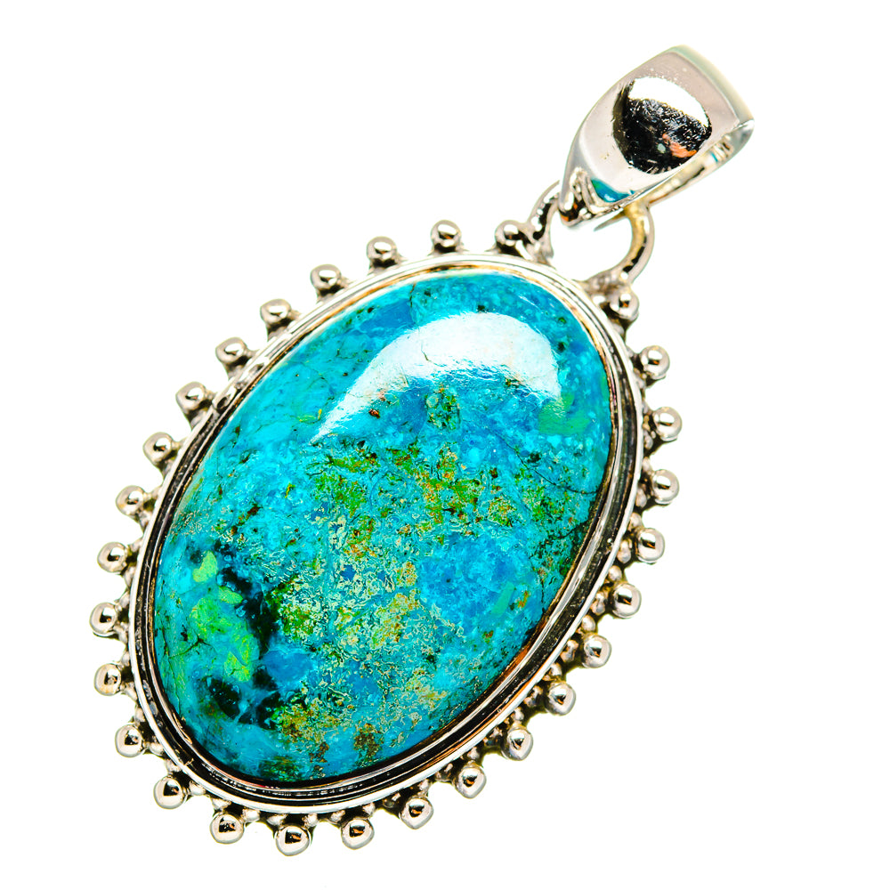 Chrysocolla Pendants handcrafted by Anasilvercos - PD11735