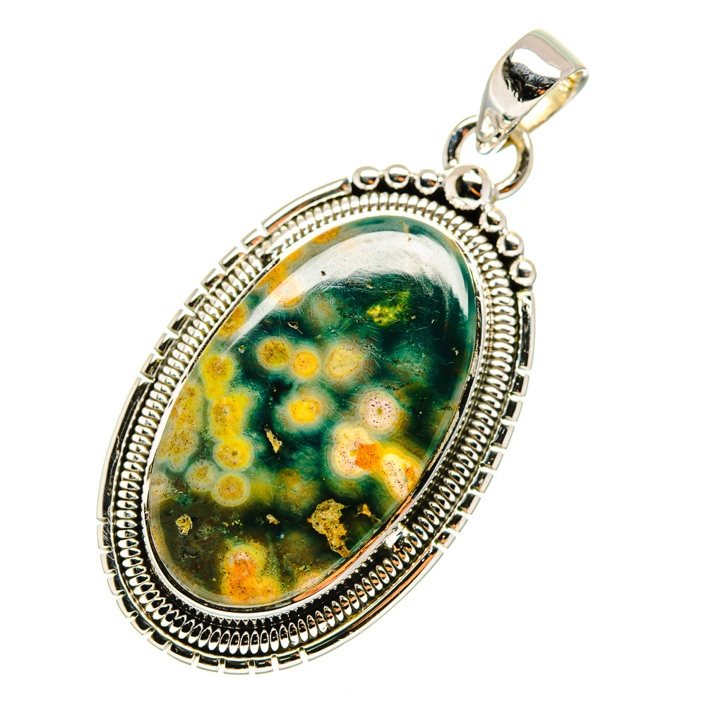 Ocean Jasper Pendants handcrafted by Anasilvercos - PD11742
