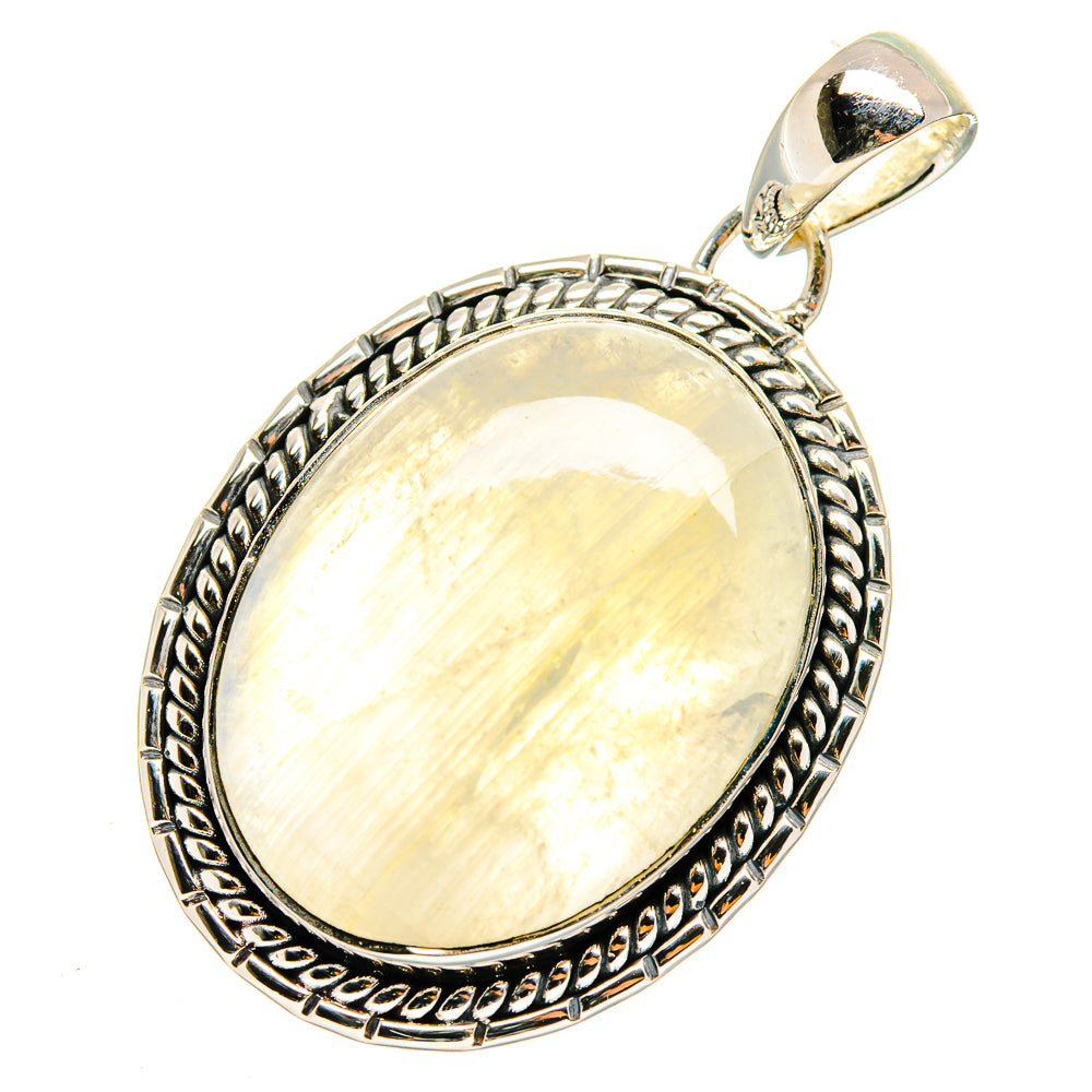 Rainbow Moonstone Pendants handcrafted by Anasilvercos - PD11753