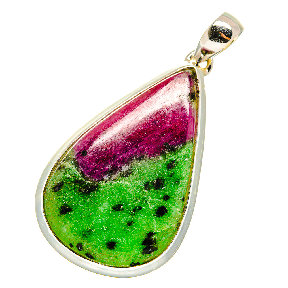 Ruby Zoisite Pendants handcrafted by Anasilvercos - PD11760