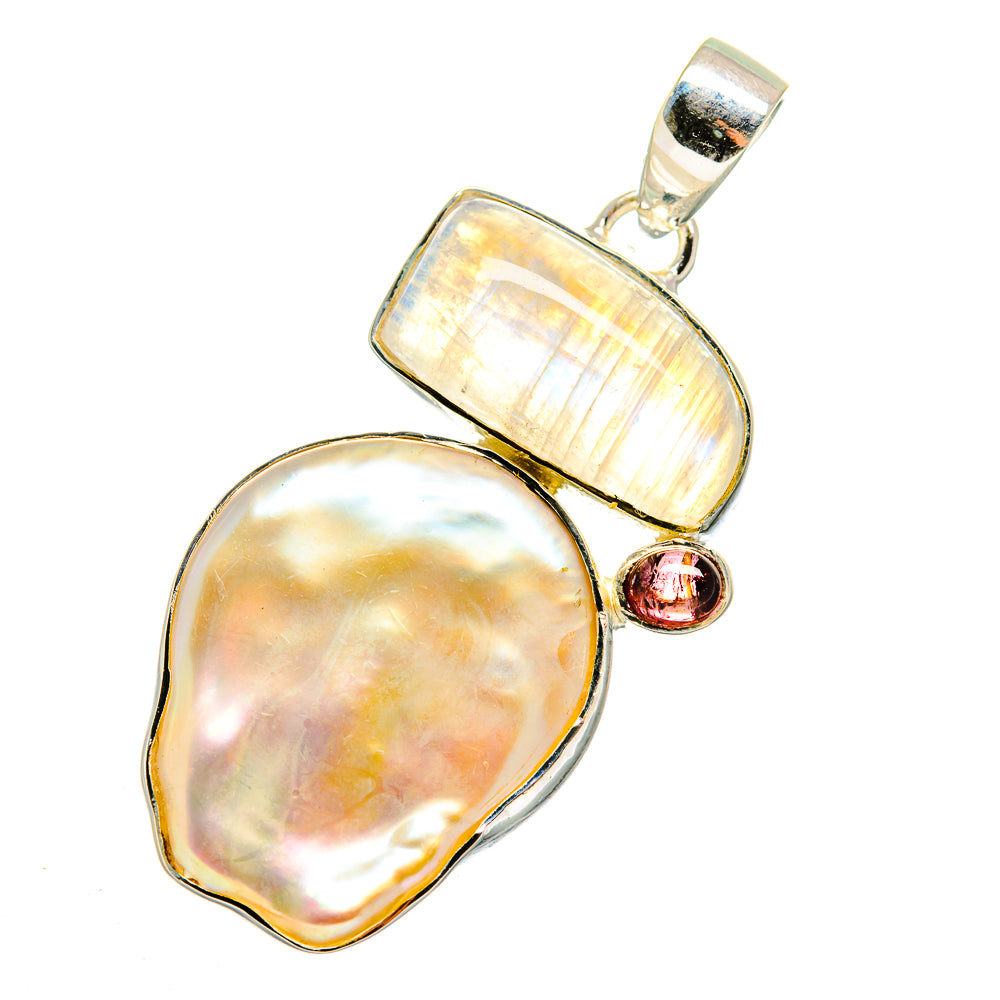 Mother Of Pearl Pendants handcrafted by Anasilvercos - PD11763