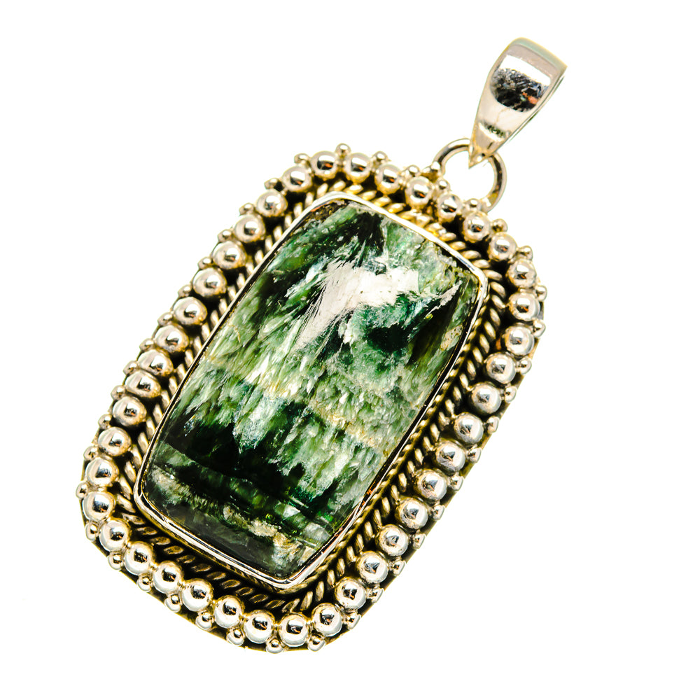 Seraphinite Pendants handcrafted by Anasilvercos - PD11768