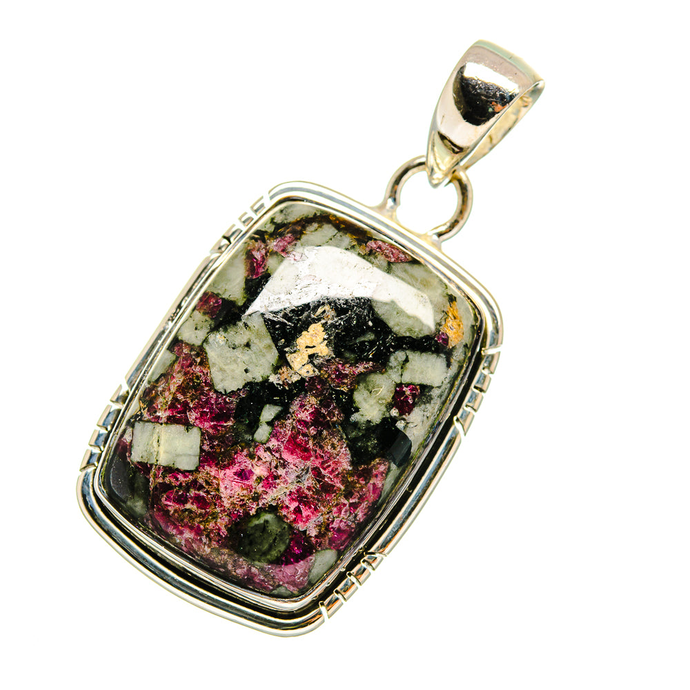 Russian Eudialyte Pendants handcrafted by Anasilvercos - PD11777