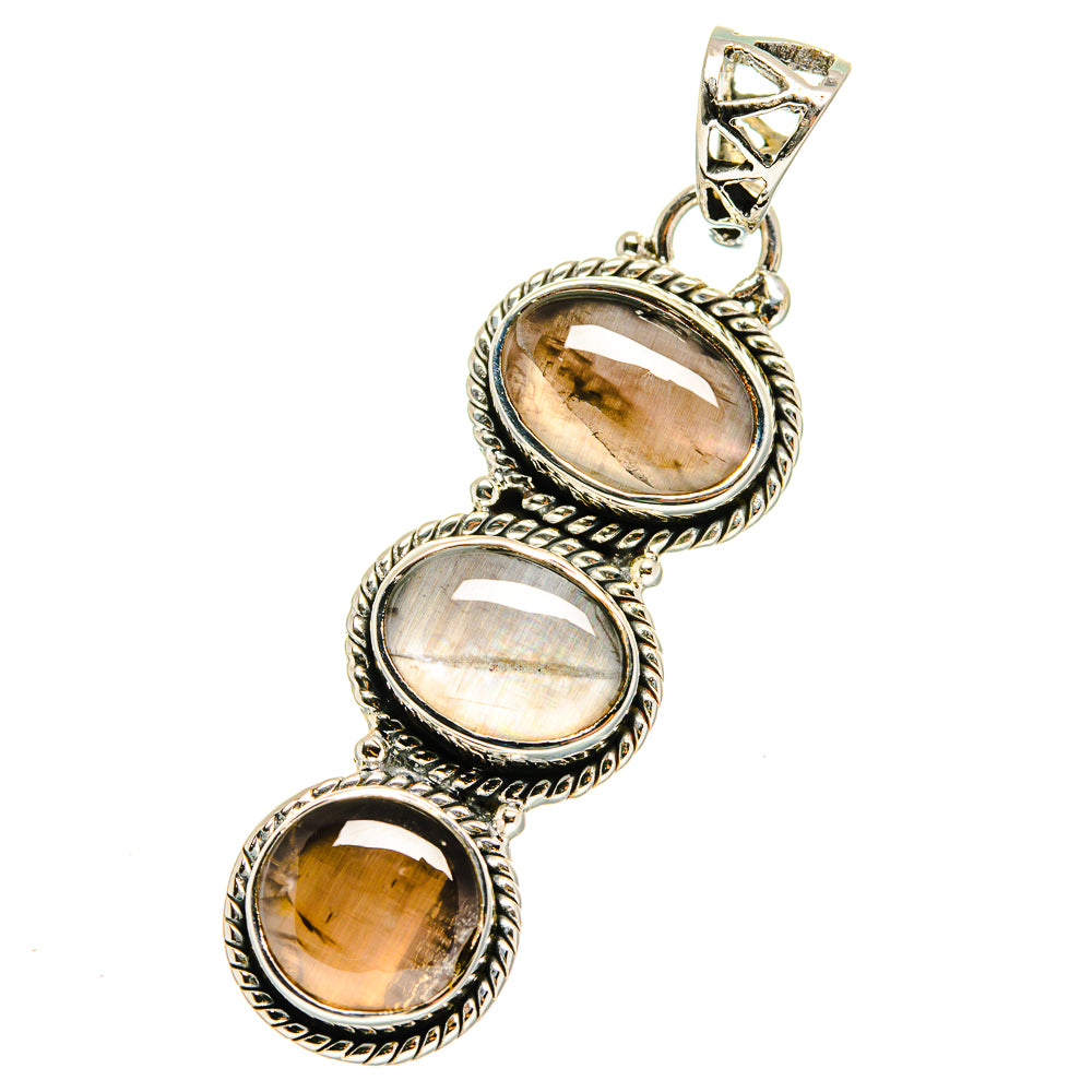 Smoky Quartz Pendants handcrafted by Anasilvercos - PD11782
