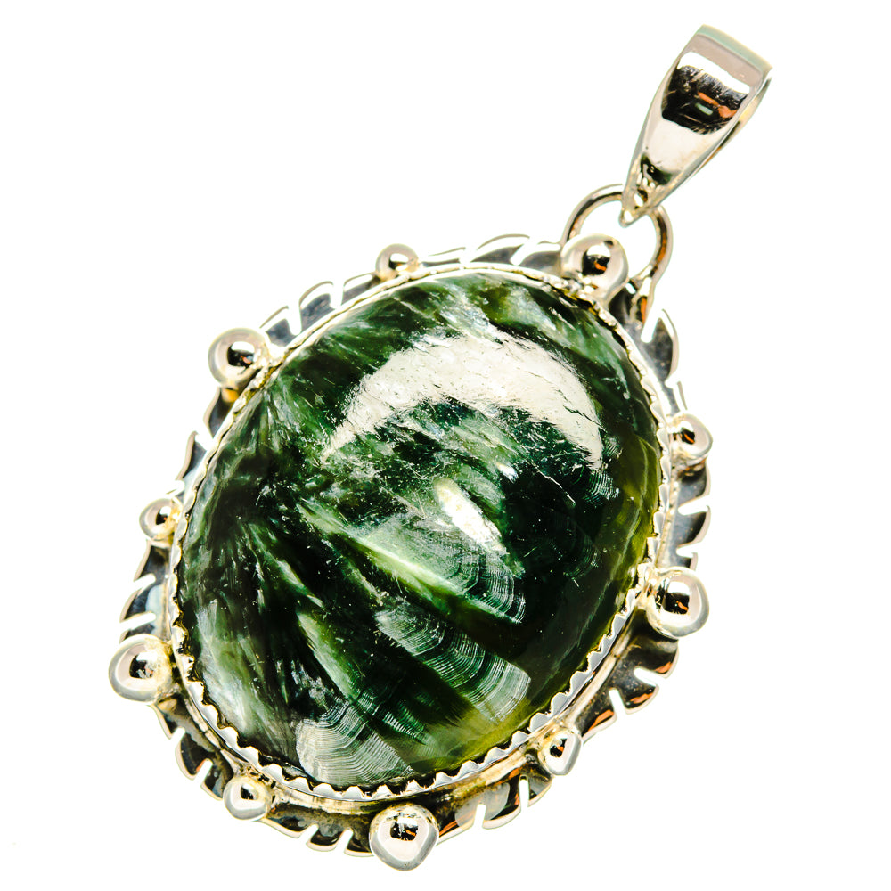 Seraphinite Pendants handcrafted by Anasilvercos - PD11789
