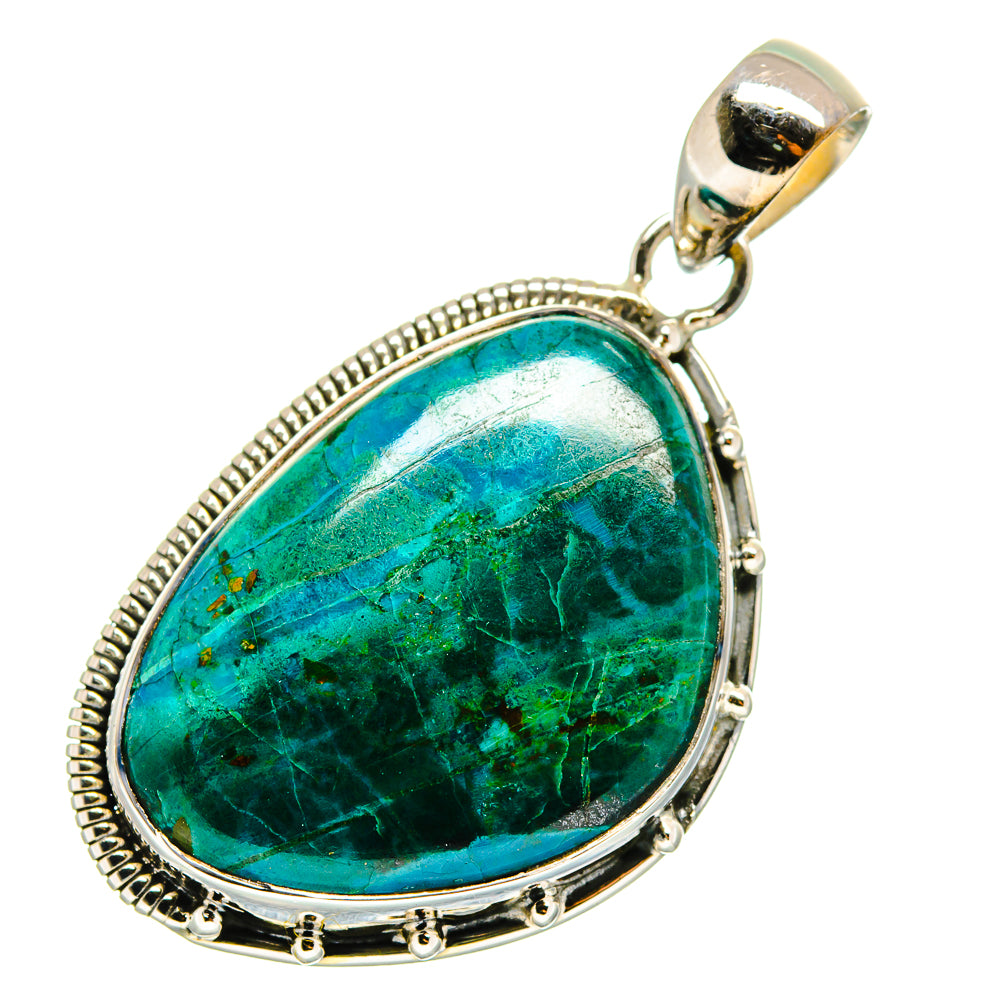Chrysocolla Pendants handcrafted by Anasilvercos - PD11814