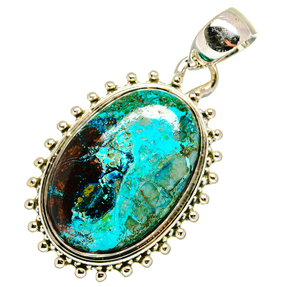 Chrysocolla Pendants handcrafted by Anasilvercos - PD11816