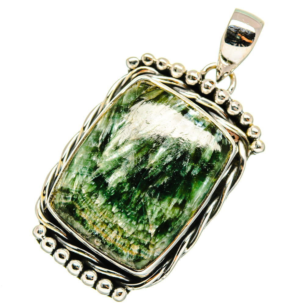 Seraphinite Pendants handcrafted by Anasilvercos - PD11826