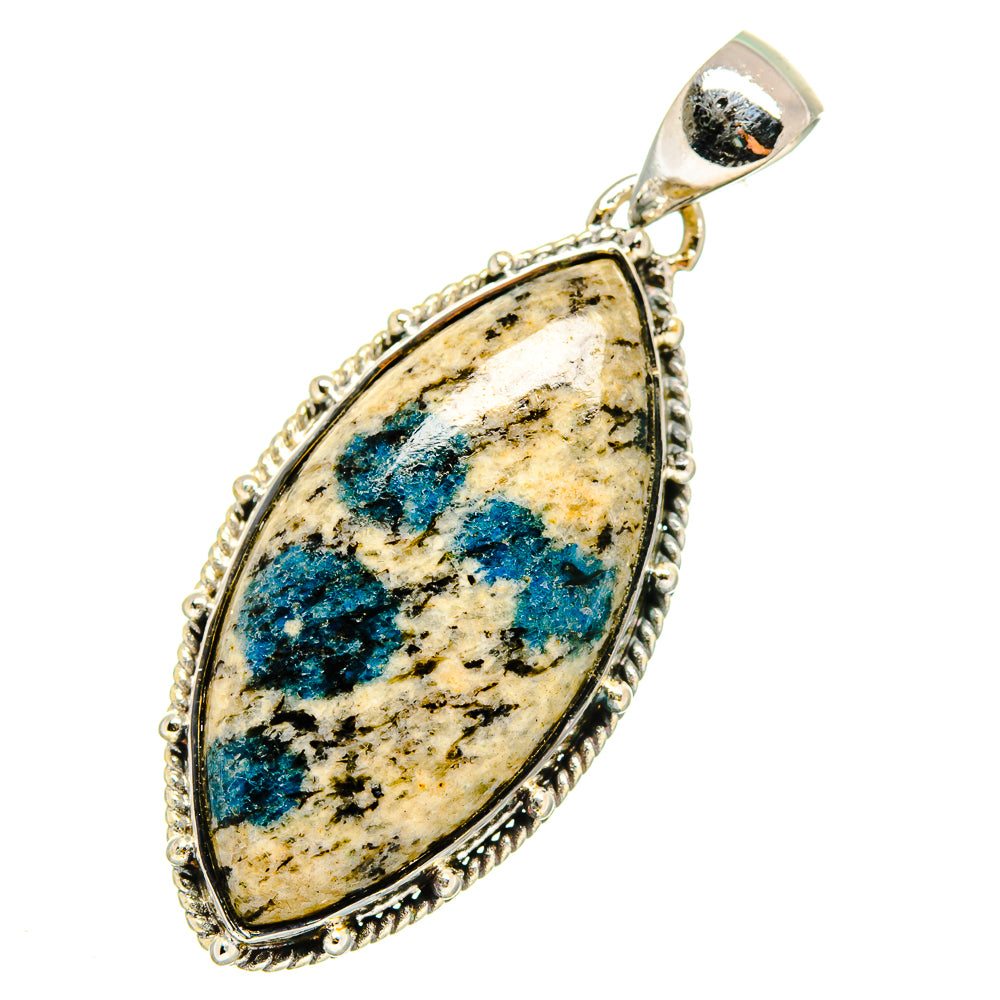 K2 Blue Azurite Pendants handcrafted by Anasilvercos - PD11828