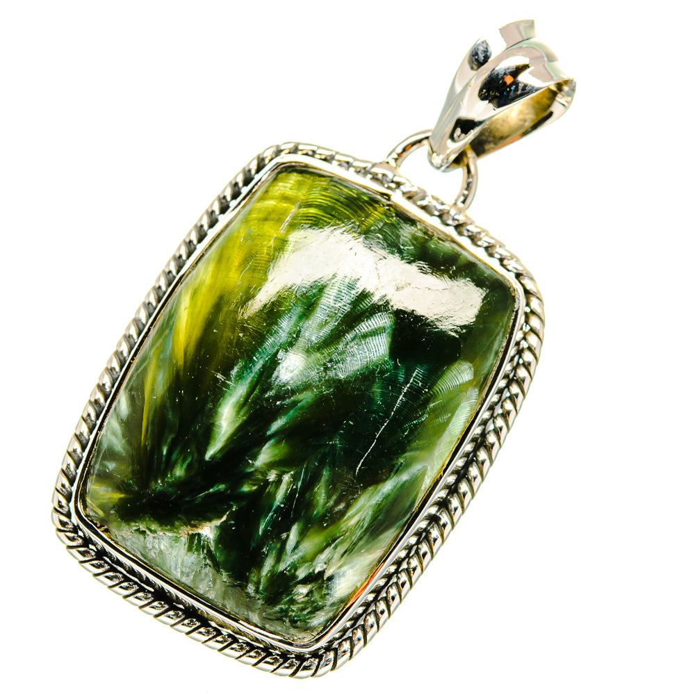 Seraphinite Pendants handcrafted by Anasilvercos - PD11830