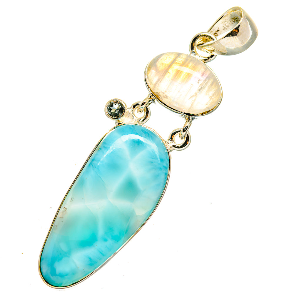 Larimar Pendants handcrafted by Anasilvercos - PD11833