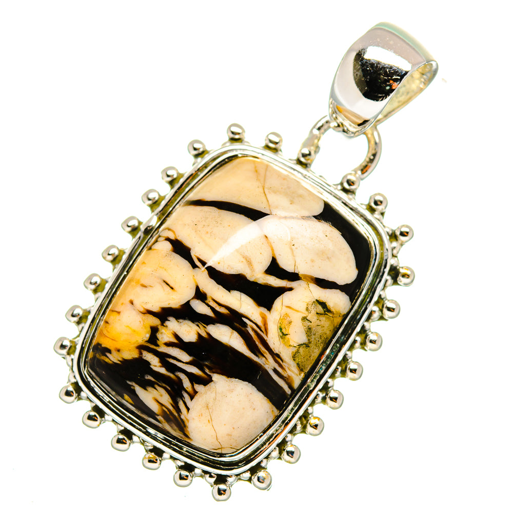 Peanut Wood Jasper Pendants handcrafted by Anasilvercos - PD11849