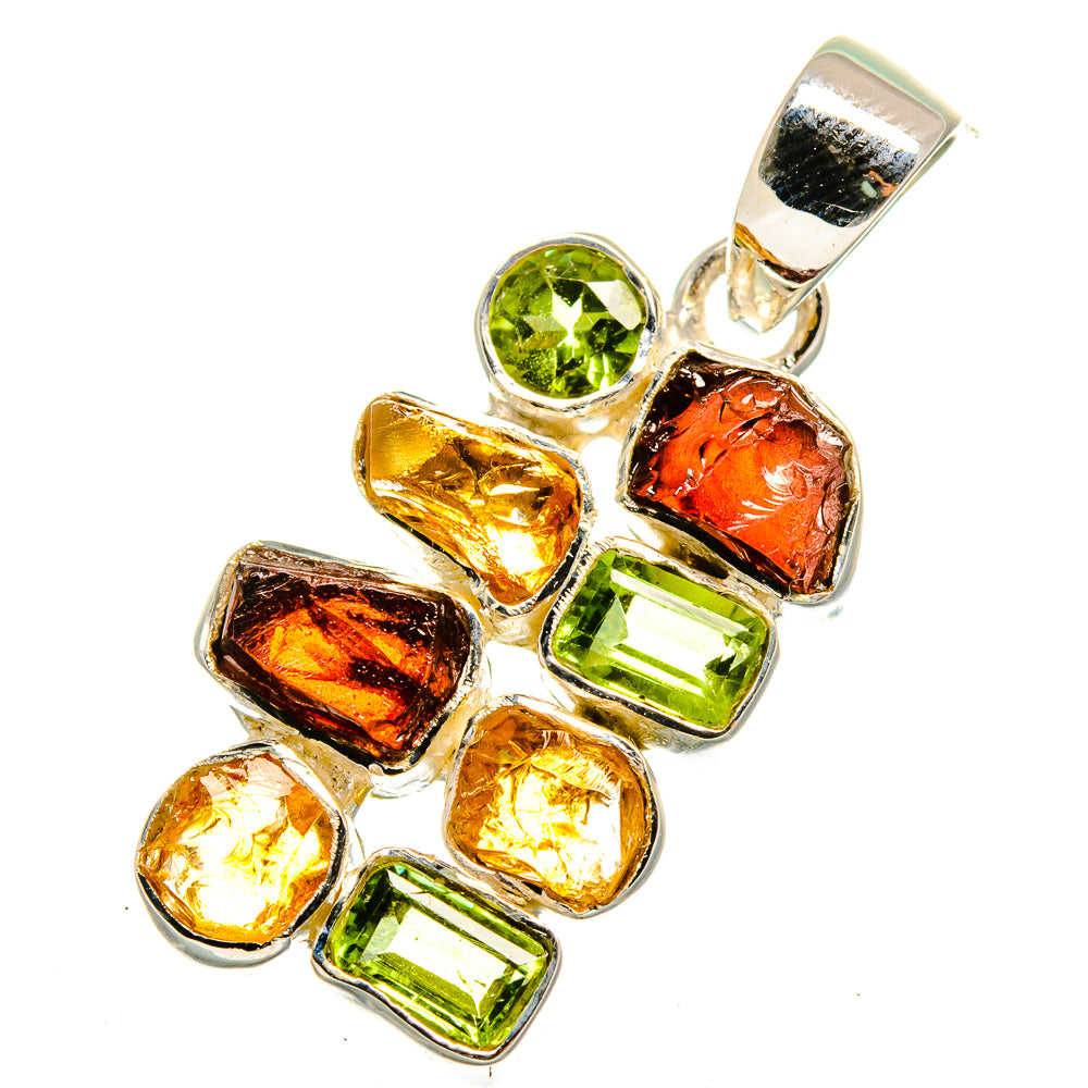 Garnet Pendants handcrafted by Anasilvercos - PD11851