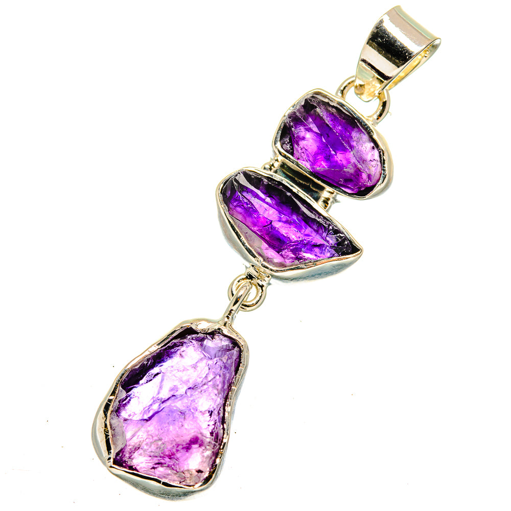 Amethyst Pendants handcrafted by Anasilvercos - PD11855