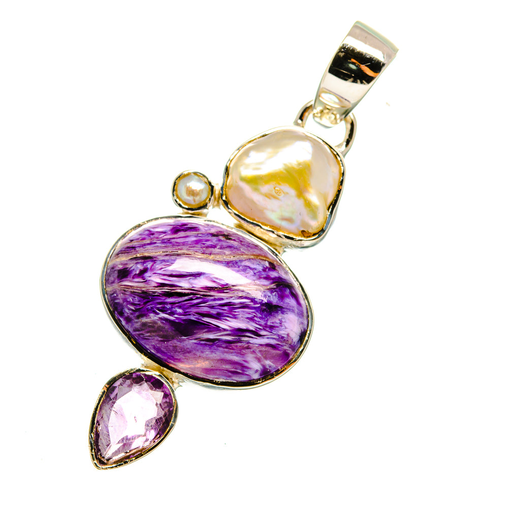 Seraphinite Pendants handcrafted by Anasilvercos - PD11857