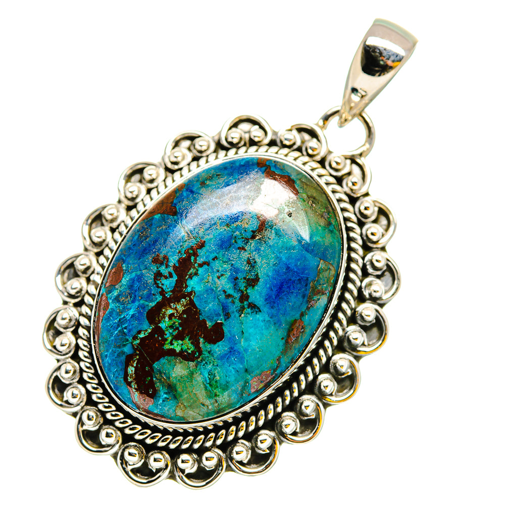 Chrysocolla Pendants handcrafted by Anasilvercos - PD11871