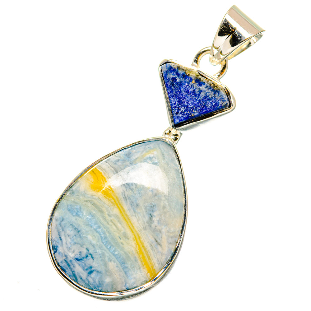 Blue Scheelite Pendants handcrafted by Anasilvercos - PD11878