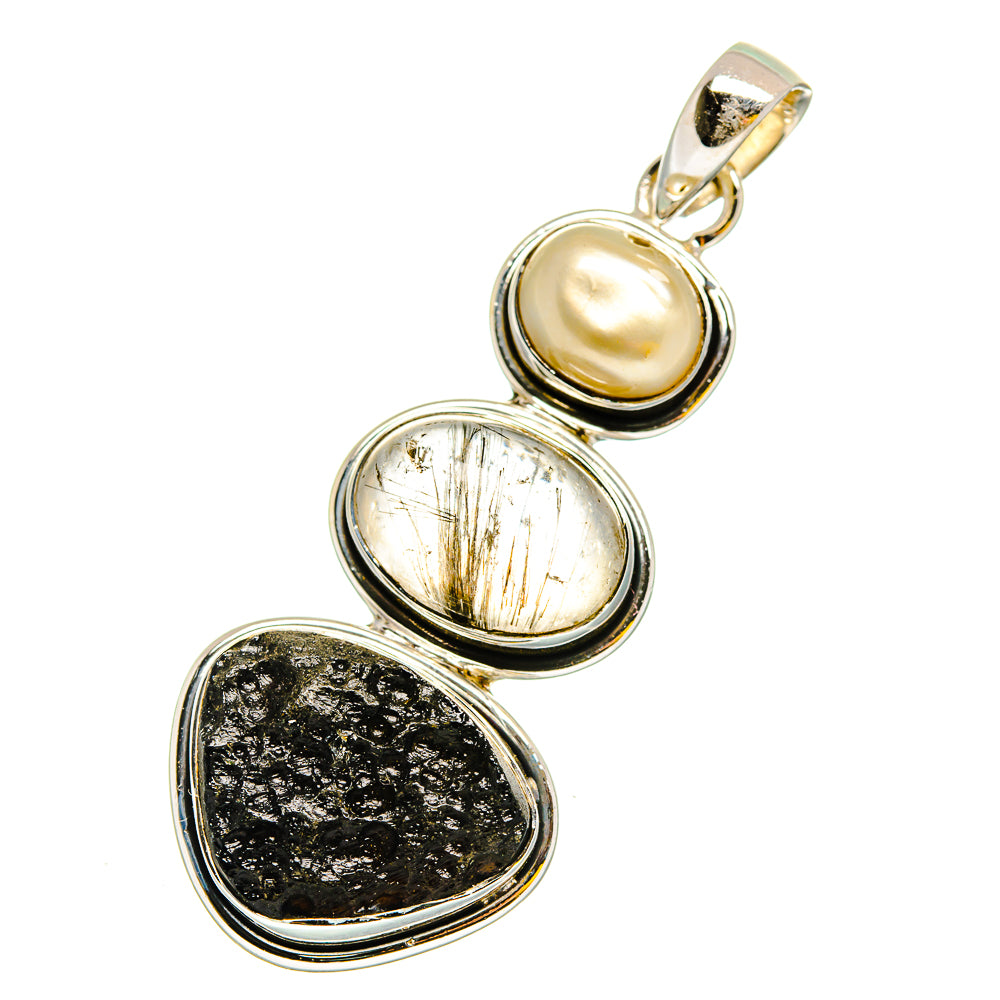 Tektite Pendants handcrafted by Anasilvercos - PD11882