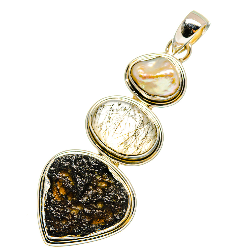 Tektite Pendants handcrafted by Anasilvercos - PD11887