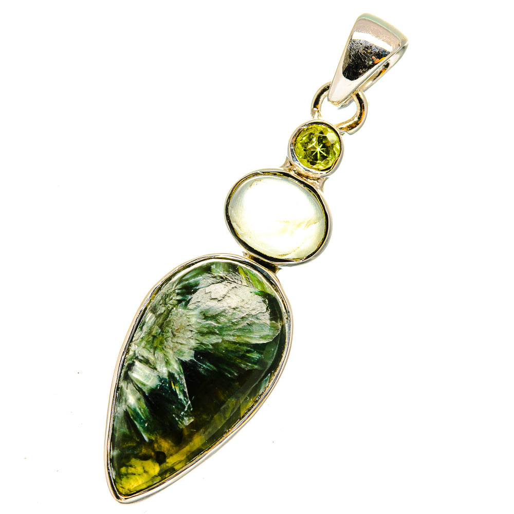 Seraphinite Pendants handcrafted by Anasilvercos - PD11893