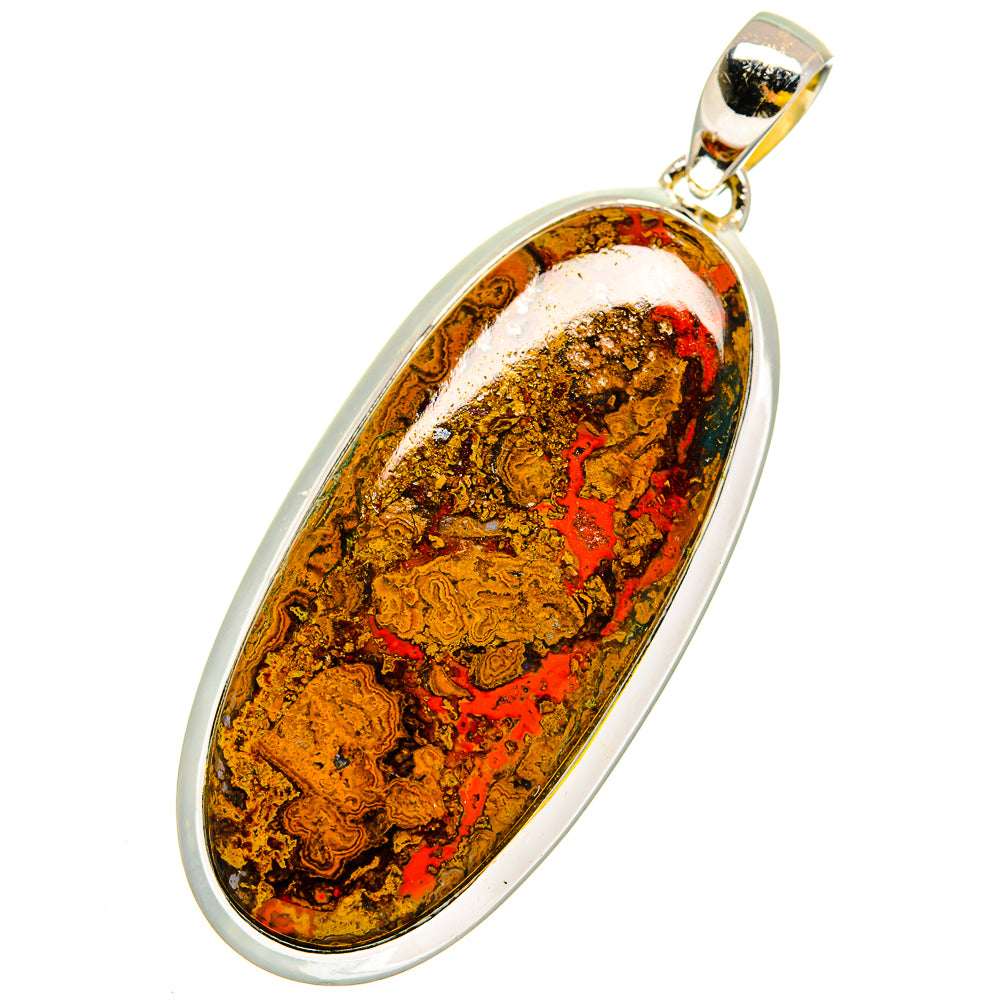 Moroccan Agate Pendants handcrafted by Anasilvercos - PD11896