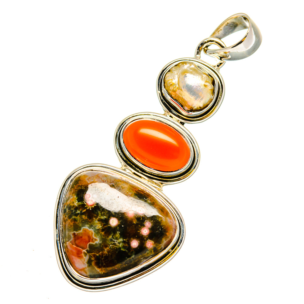 Ocean Jasper Pendants handcrafted by Anasilvercos - PD11900
