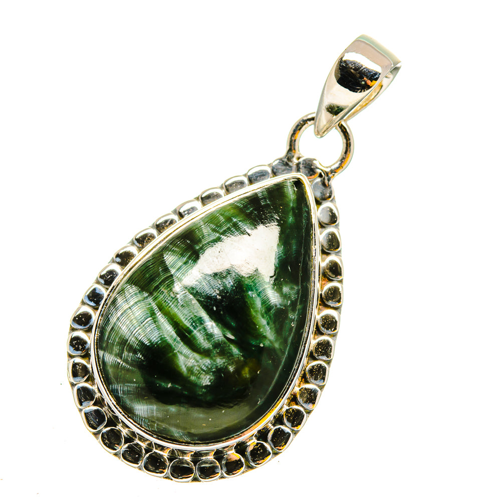 Seraphinite Pendants handcrafted by Anasilvercos - PD11906