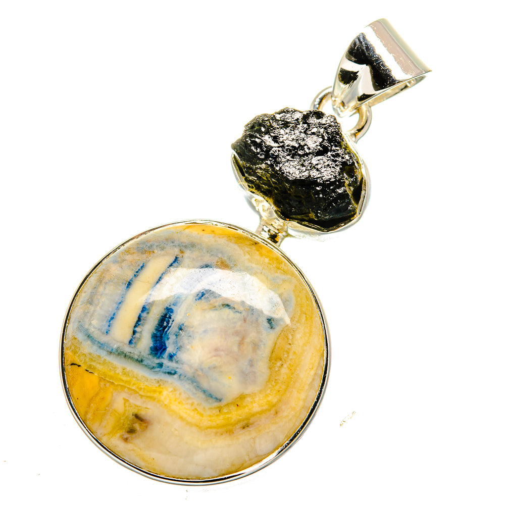 Blue Scheelite Pendants handcrafted by Anasilvercos - PD11910