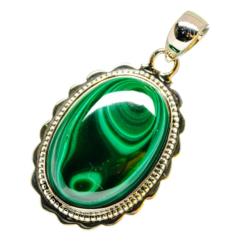 Malachite Pendants handcrafted by Anasilvercos - PD11919