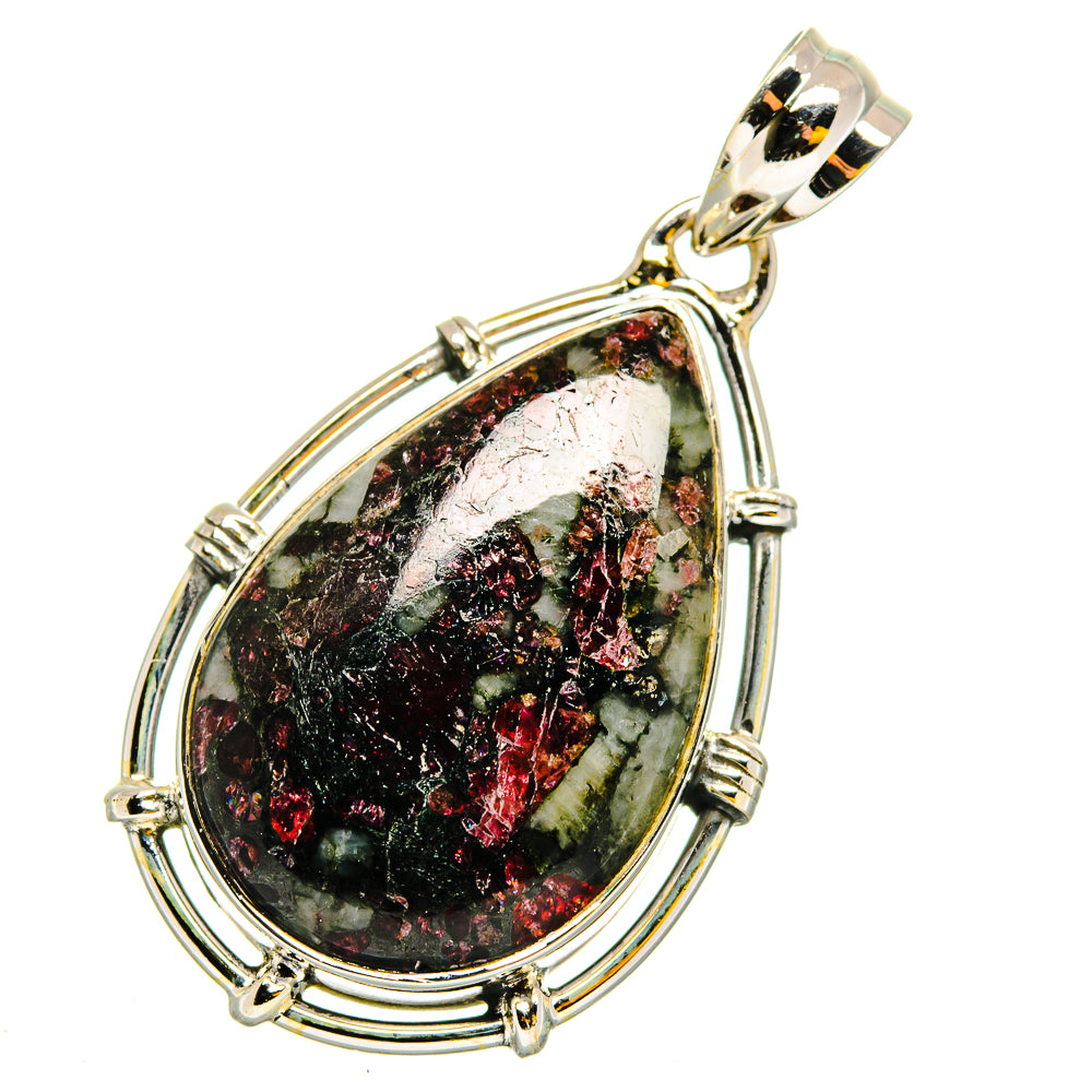 Russian Eudialyte Pendants handcrafted by Anasilvercos - PD11924