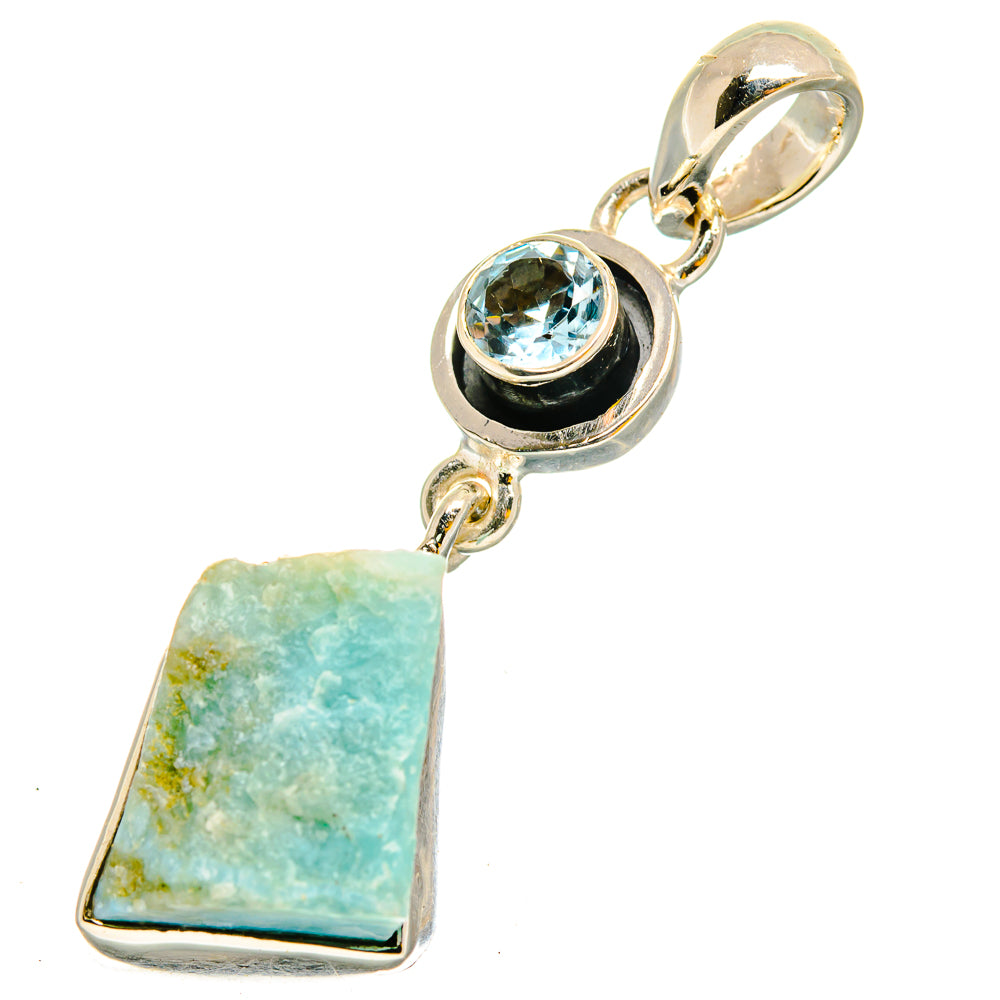 Aquamarine Pendants handcrafted by Anasilvercos - PD11930