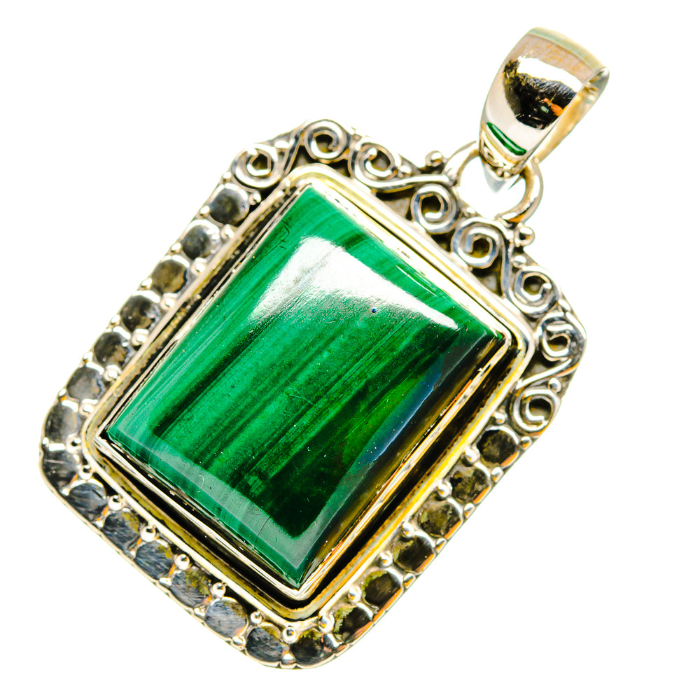 Malachite Pendants handcrafted by Anasilvercos - PD11936