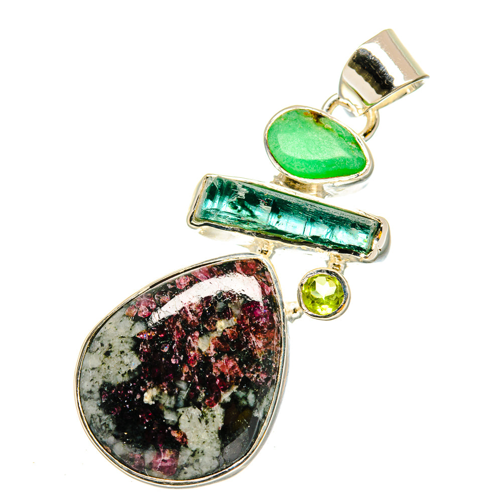 Russian Eudialyte Pendants handcrafted by Anasilvercos - PD11941