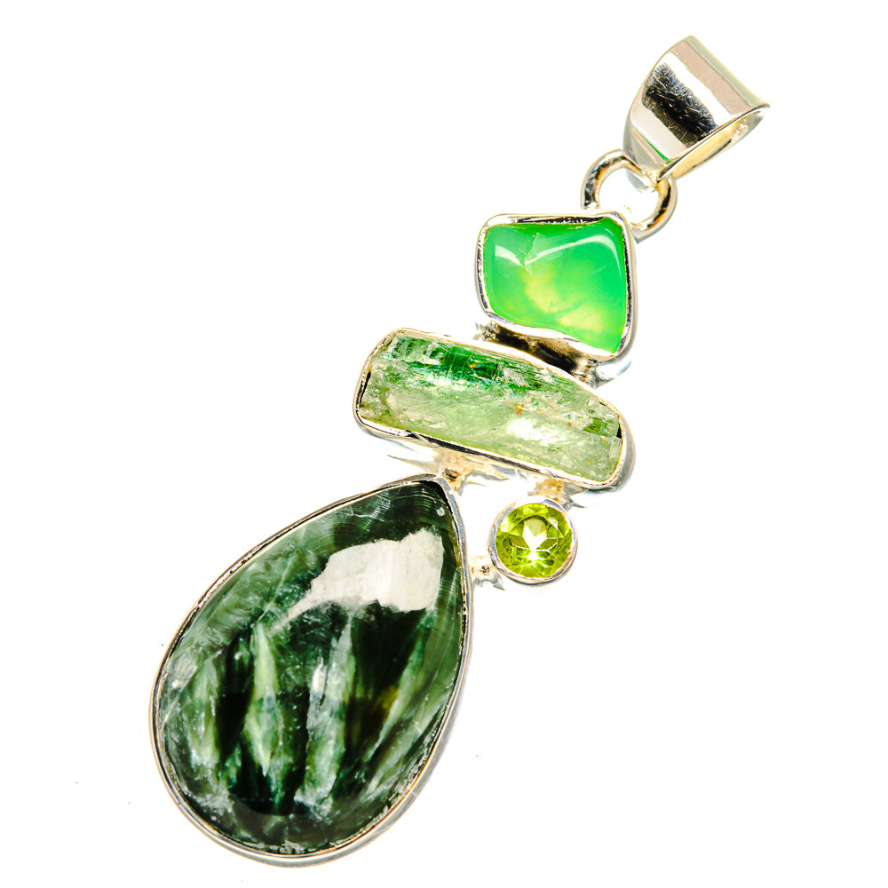 Seraphinite Pendants handcrafted by Anasilvercos - PD11955
