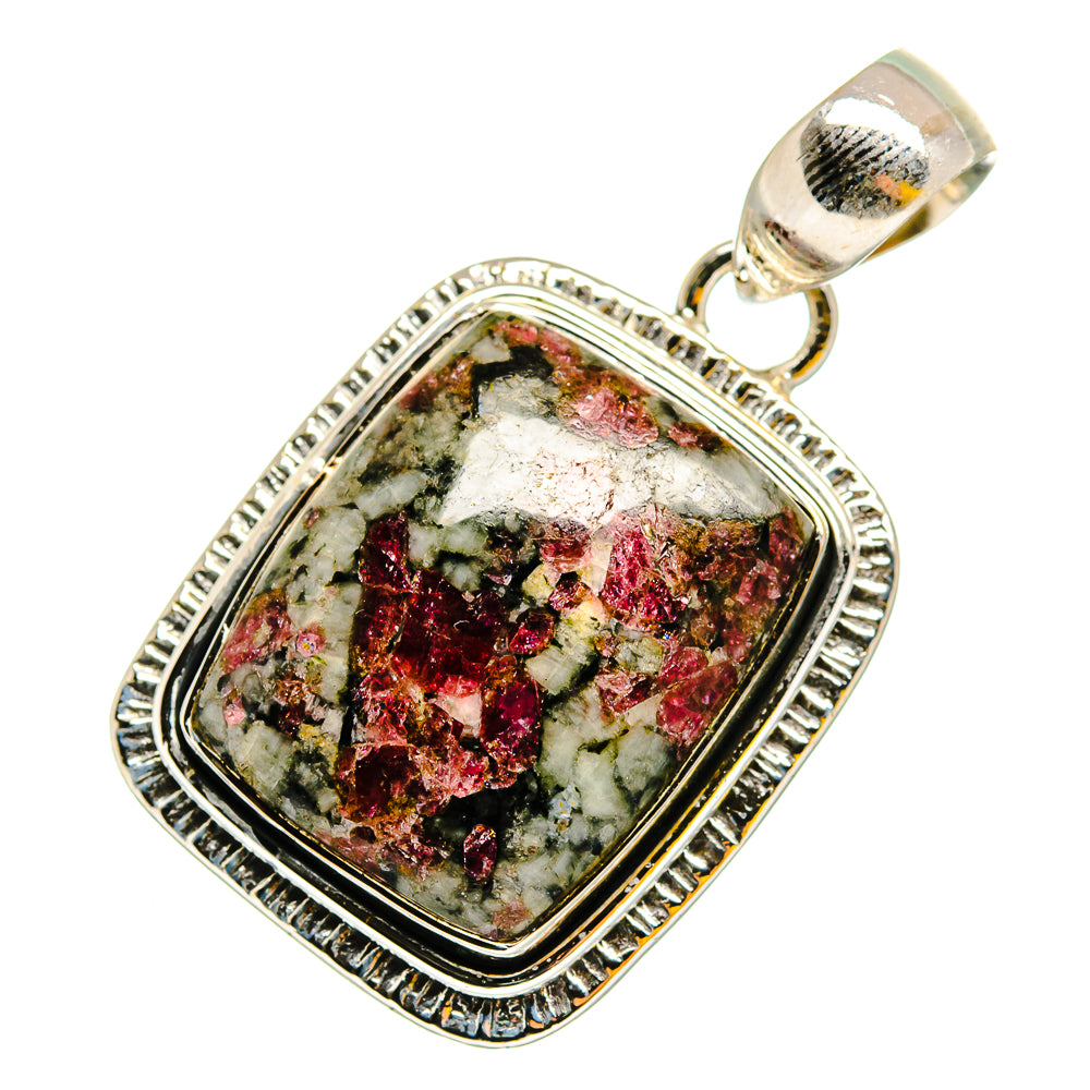 Russian Eudialyte Pendants handcrafted by Anasilvercos - PD11966