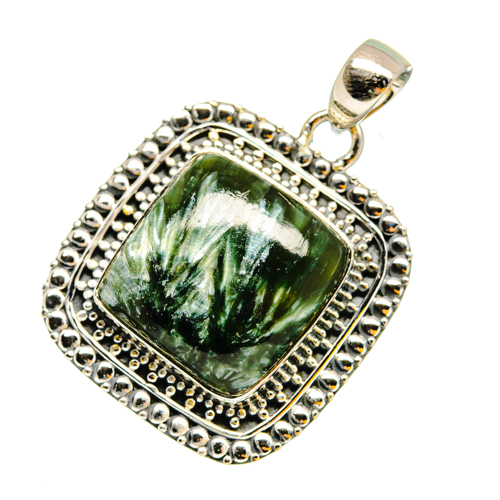 Seraphinite Pendants handcrafted by Anasilvercos - PD11967