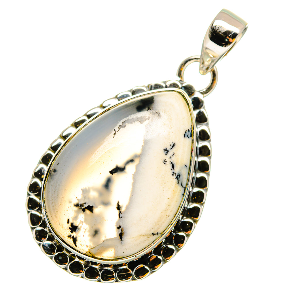 Dendritic Opal Pendants handcrafted by Anasilvercos - PD11977
